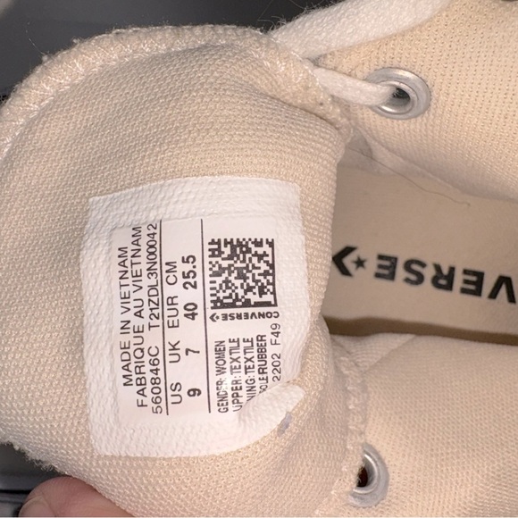 Converse All Star White Canvas platform Sneakers - Picture 6 of 6